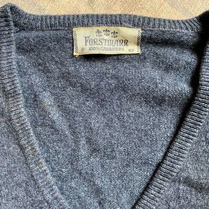 Vintage 100% Cashmere gray sweater. Hand made in ~1980’s